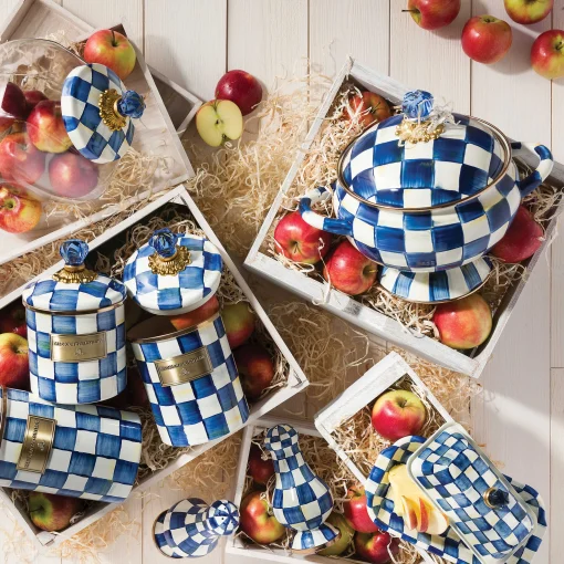 Royal Check Enamel Butter Box