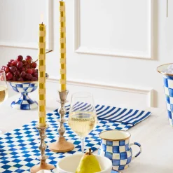 Royal Check Enamel Compote - Small