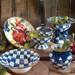 Royal Check Enamel Large Vase