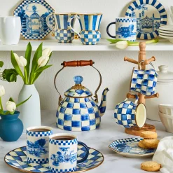 Royal Check Enamel Mug