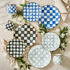 Royal Check Enamel Mug