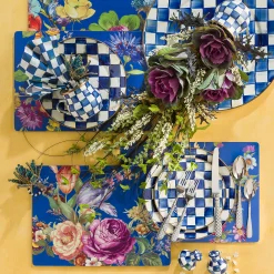 Royal Check Enamel Salt & Pepper Shakers