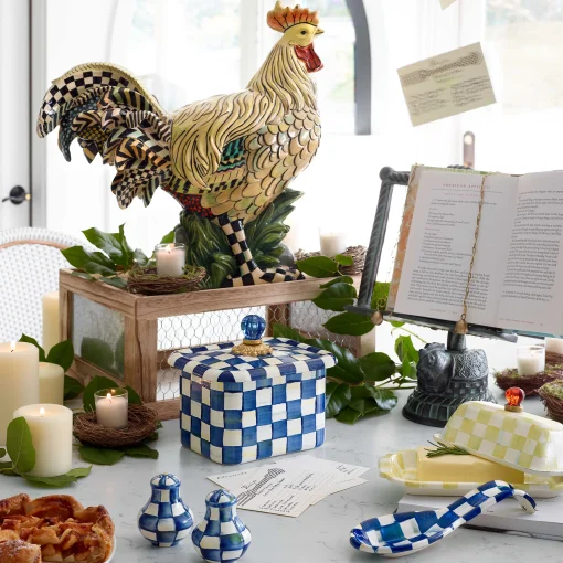 Royal Check Enamel Spoon Rest
