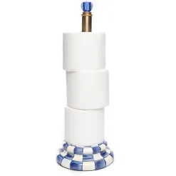 Royal Check Enamel Toilet Tissue Storage