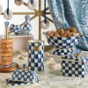 Royal Check Enamel Utensil Holder