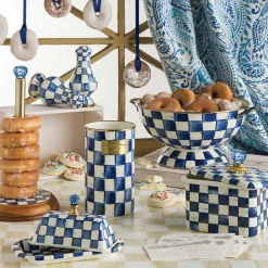 Royal Check Enamel Utensil Holder