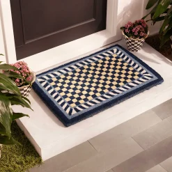 Royal Check Entrance Mat