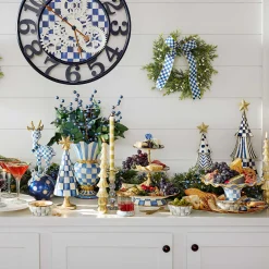 Royal Check Fluted Cake Stand