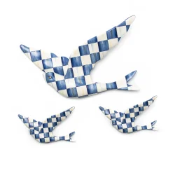 Royal Check Swallowtail Wall Decor