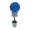 Royal Check Topiary Drop In - Small