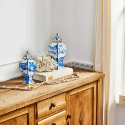 Royal Toile Ginger Jar - Large