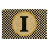 Single Letter Monogrammed Entrance Mat - I