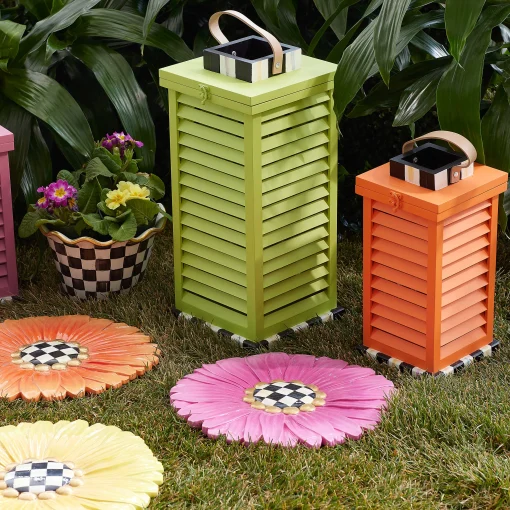Small Shutter Lantern - Orange