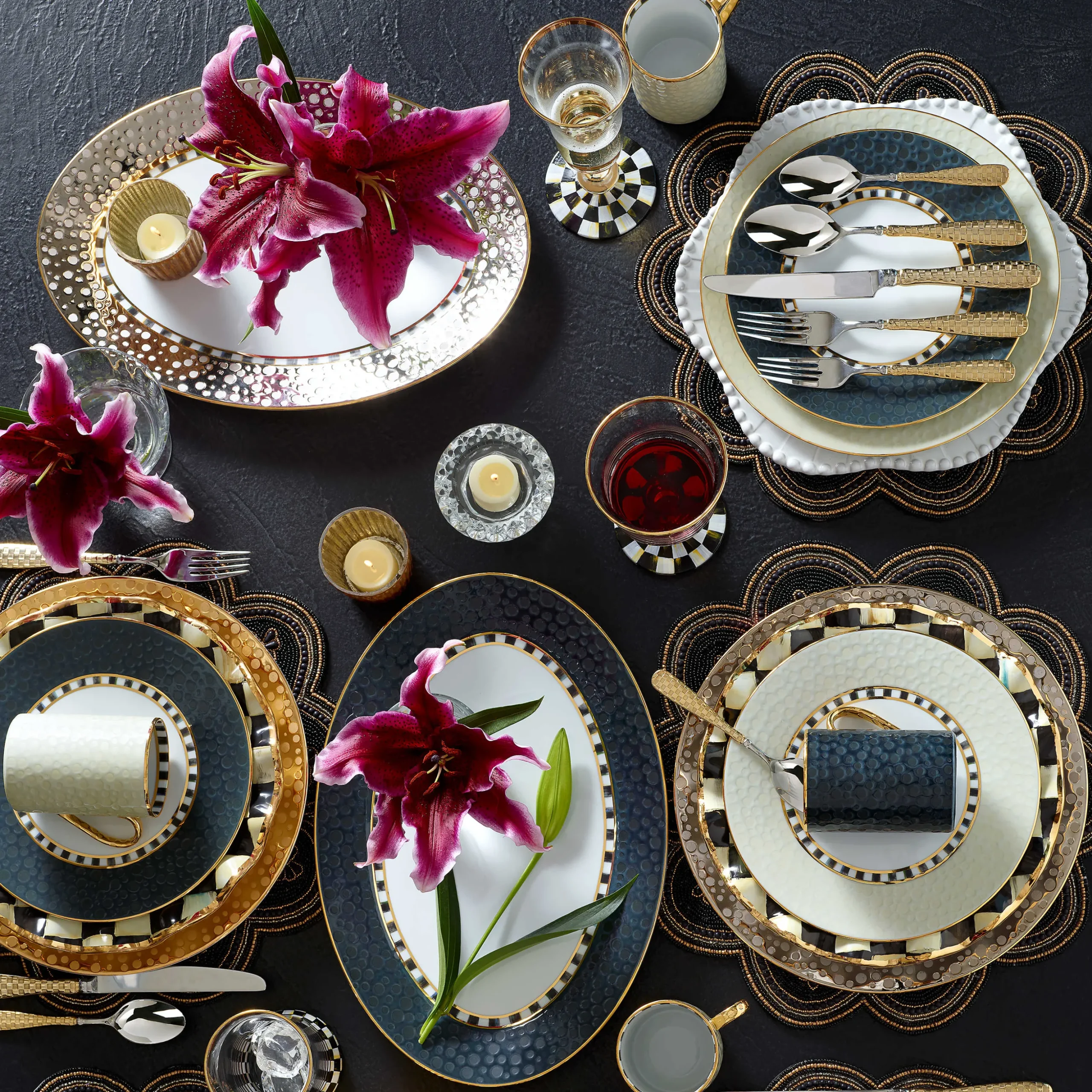 Soho Serving Platter - Platinum