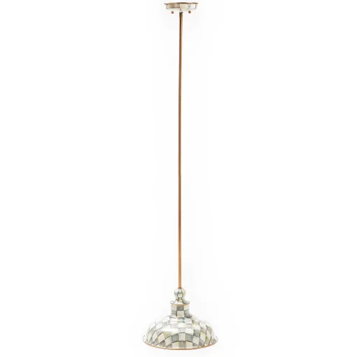Sterling Check Barn Pendant Lamp -12"