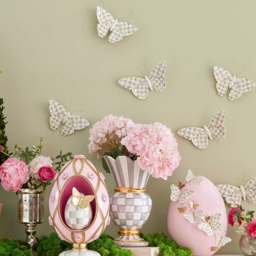Sterling Check Butterfly Duo Wall Decor