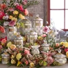 Sterling Check Enamel Canister - Demi