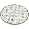 Sterling Check Enamel Egg Plate