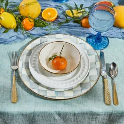 Sterling Check Enamel Everyday Bowl