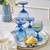 Sterling Check Enamel Round Tray