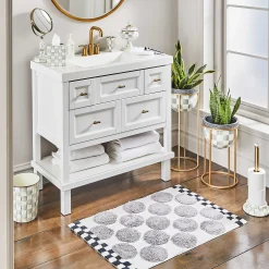 Sterling Check Enamel Toilet Tissue Storage