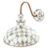 Sterling Check Enamelware Barn Sconce