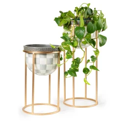 Sterling Check Plant Stand - Tall