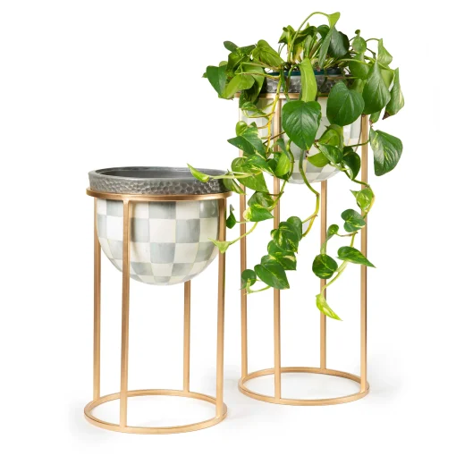 Sterling Check Plant Stand - Tall