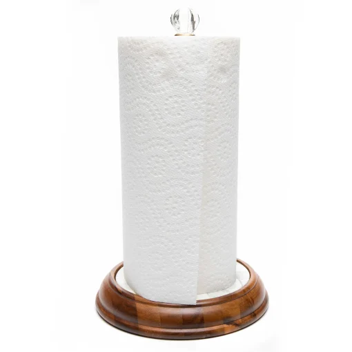 Sterling Check Wood Paper Towel Holder