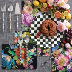 Supper Club Salad Serving Set - Courtly Check