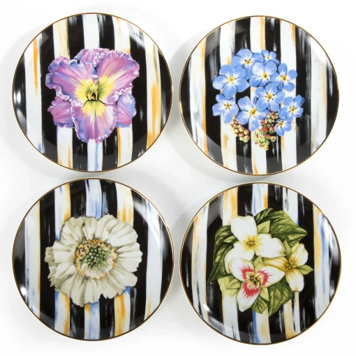 Thistle & Bee Salad Plate - Iris
