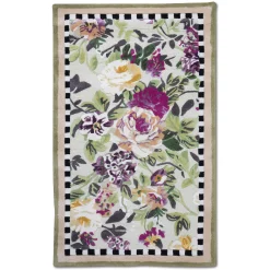 Tudor Rose Rug - 3' X 5' - Silver Fern