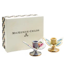 Wildflowers Butterfly Candle Holders - Set Of 2