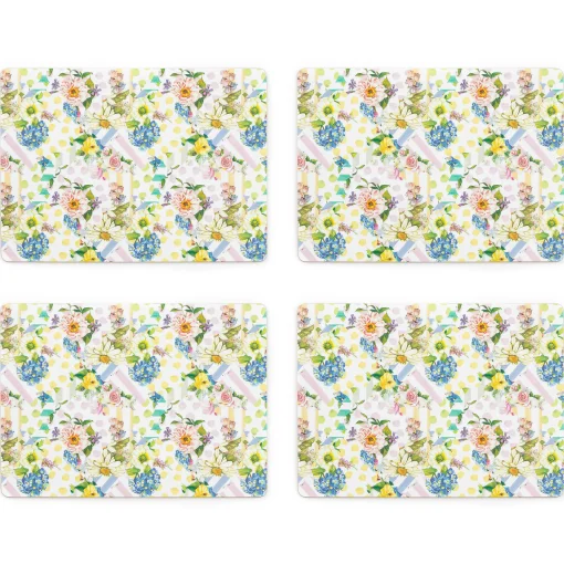 Wildflowers Cork Back Placemats - Set Of 4