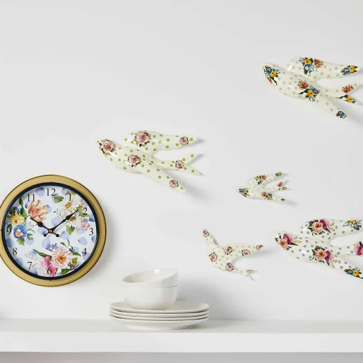 Wildflowers Swallowtail Wall Decor - Grey