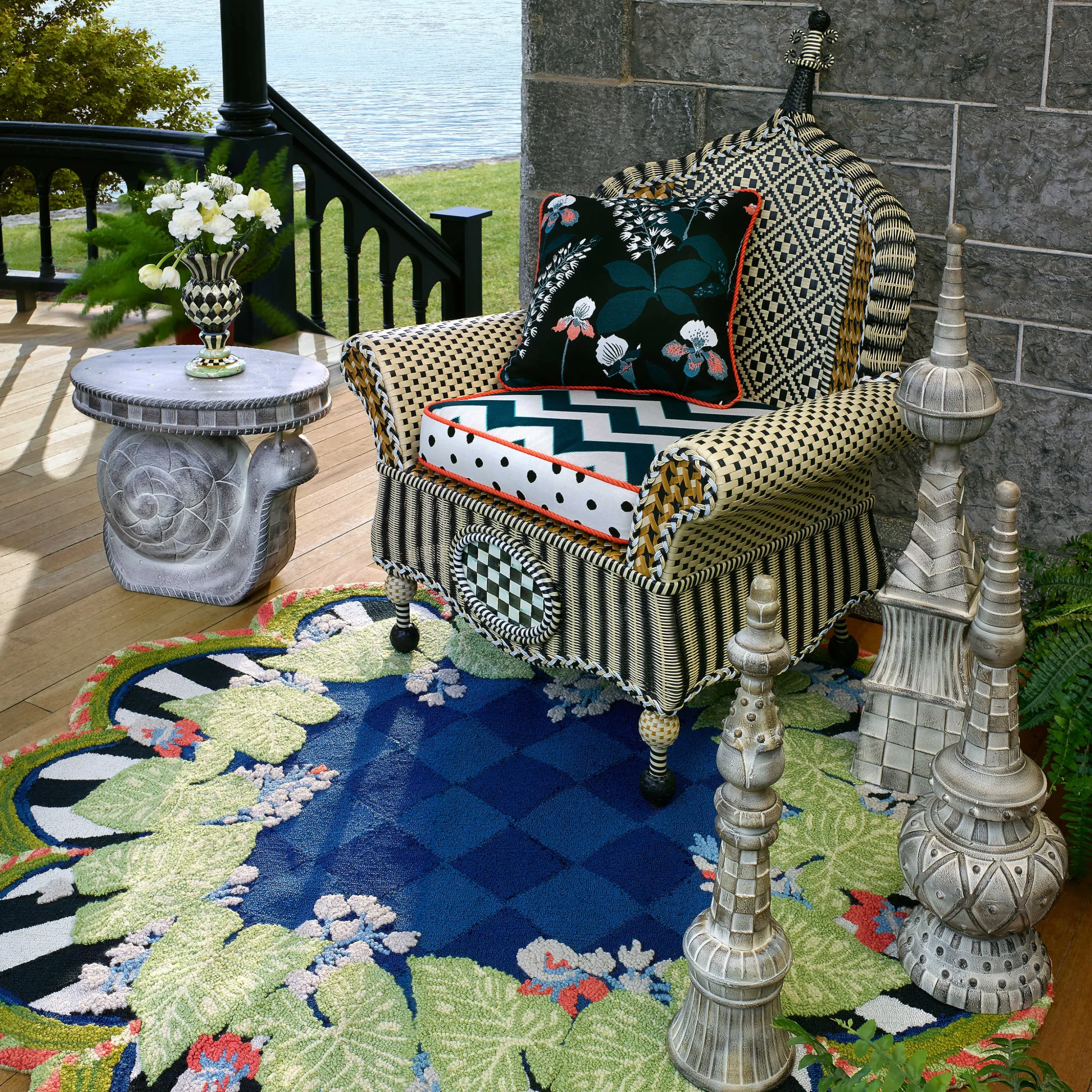 Zanzibar Indoor/Outdoor Rug - 6' Round