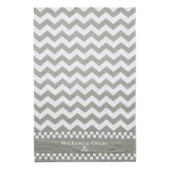 Zig Zag Dish Towels - Sterling - Set Of 3
