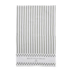 Zig Zag Dish Towels - Sterling - Set Of 3